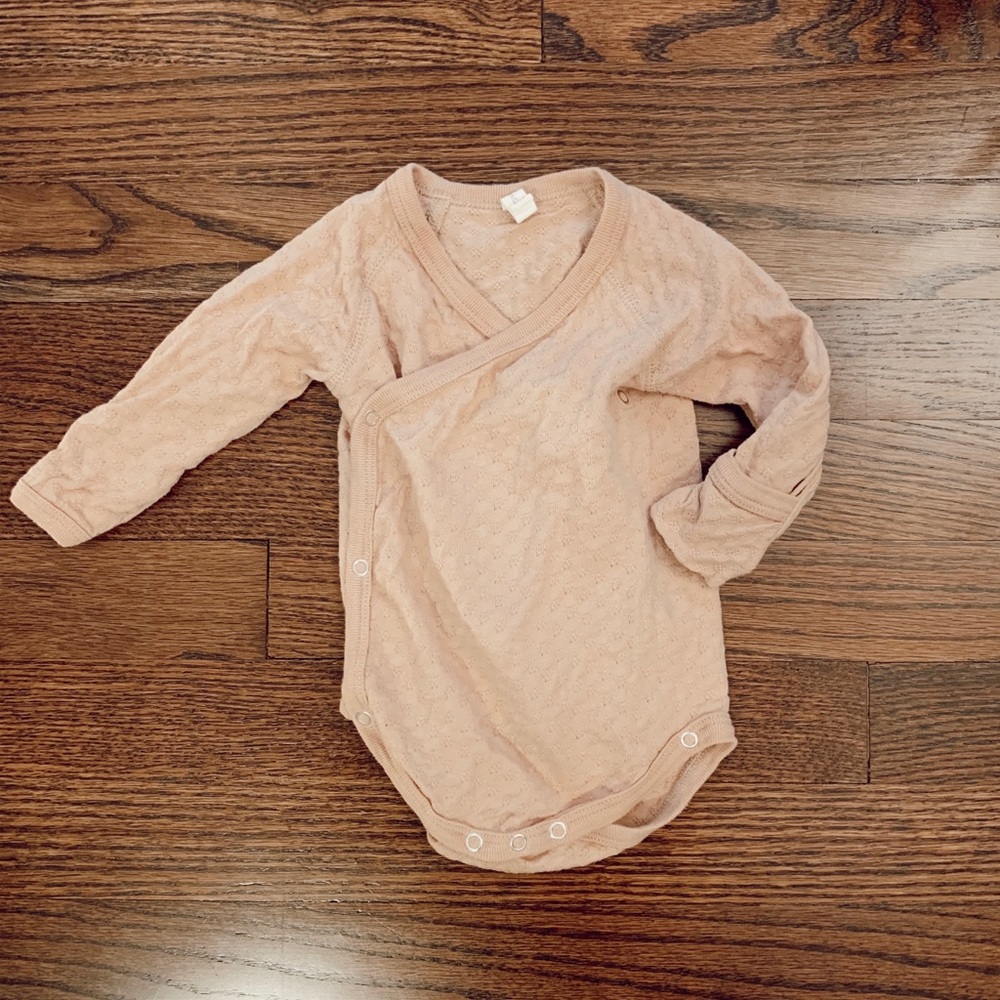 Quincy Mae pointelle onsie